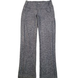 Jofit Charcoal Gray Heather Flared Mid-rise 4 Pocket Workout Pants Leggings XS